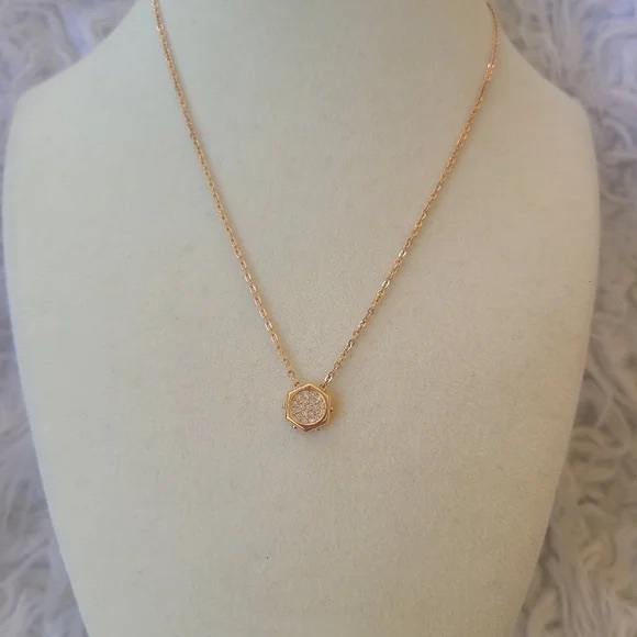 Swarovski Bolt Rose Gold Pendant Necklace - Picture 3 of 3